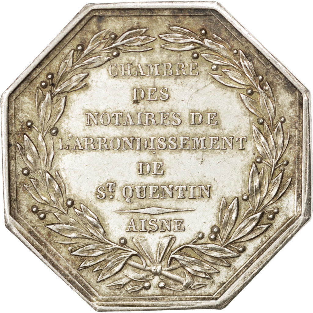 France, Token, Notary, AU(50-53), Silver