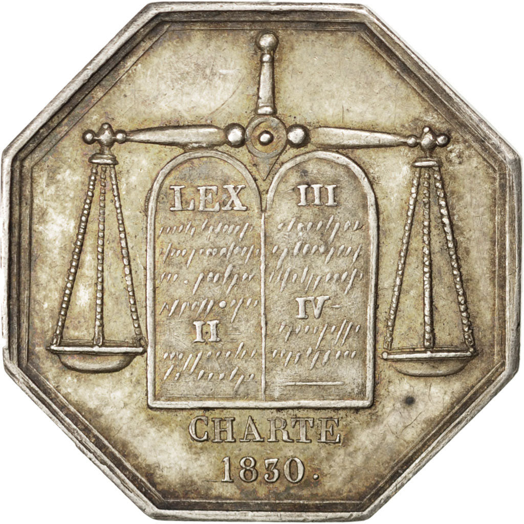 France, Token, Notary, AU(55-58), Silver