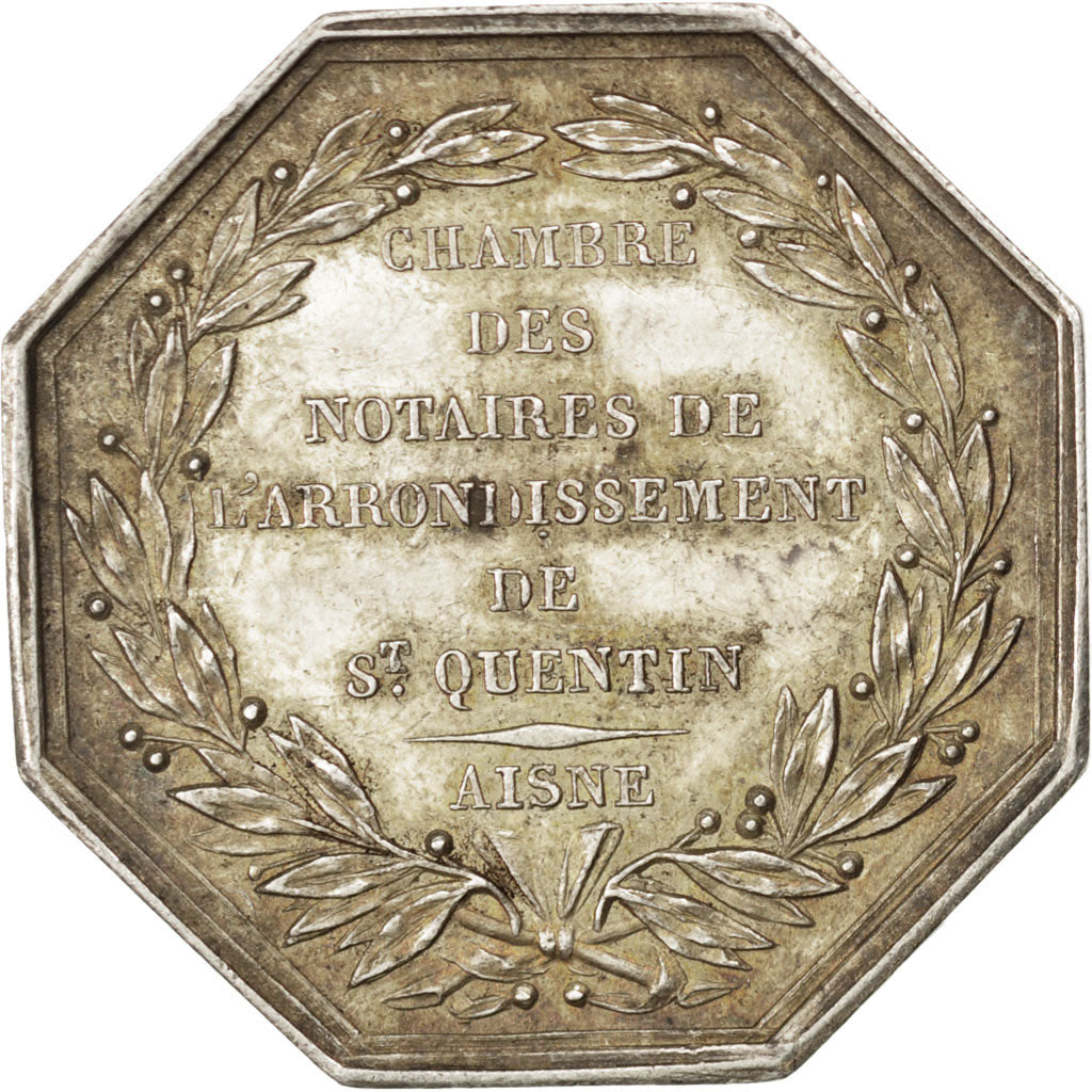 France, Token, Notary, AU(55-58), Silver