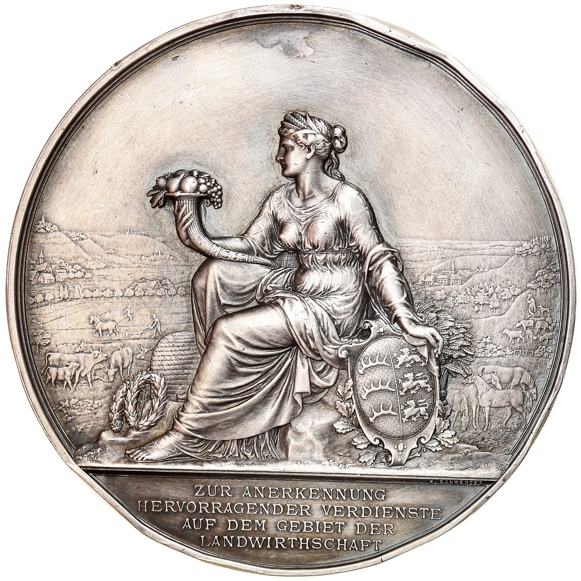 Niemcy, medal, Wilhelm II, Agricultural Merit Medal, 1891-1918, Stuttgart