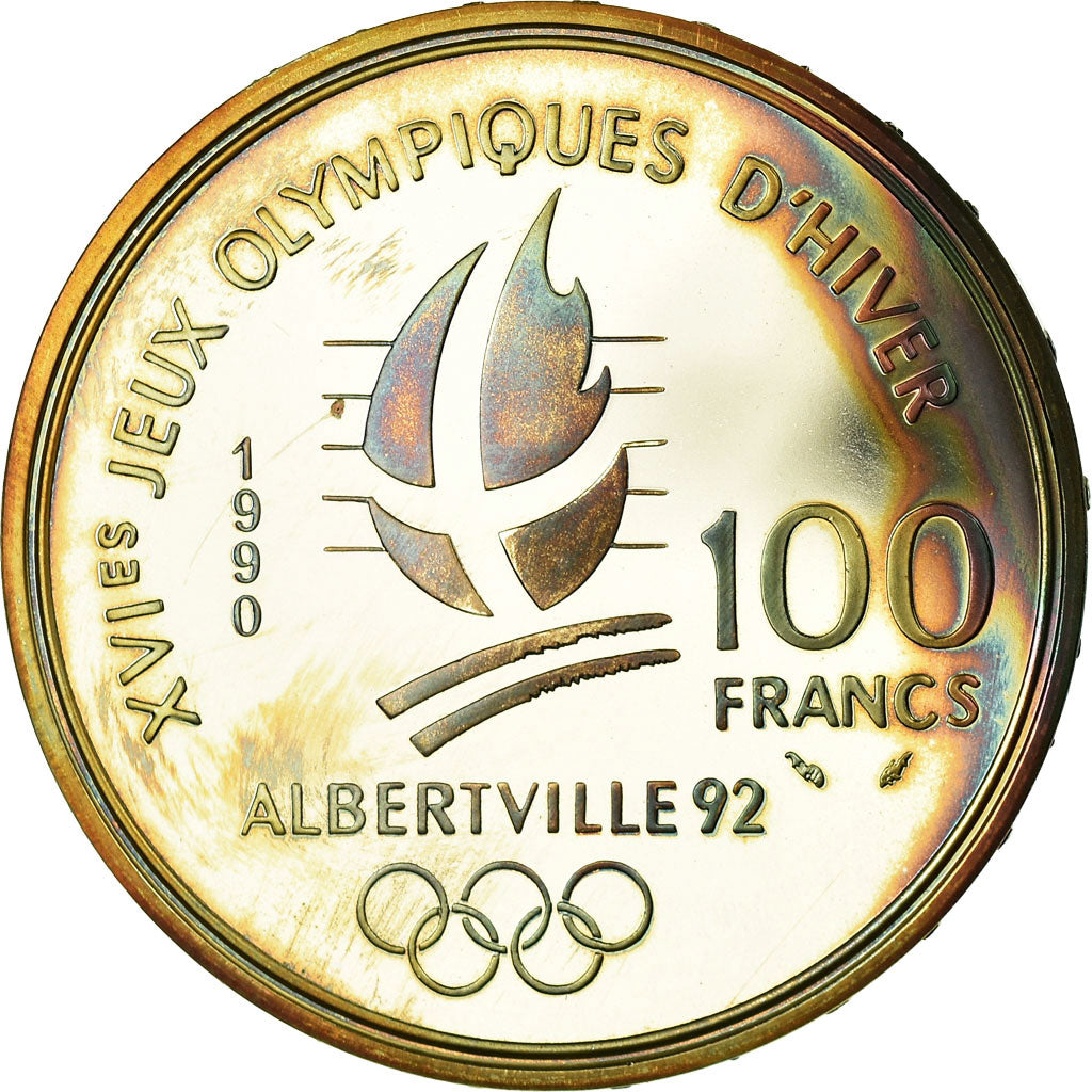 Monnaie, France, 100 Francs, 1990, TTB, Argent, Gadoury:C9, KM:981