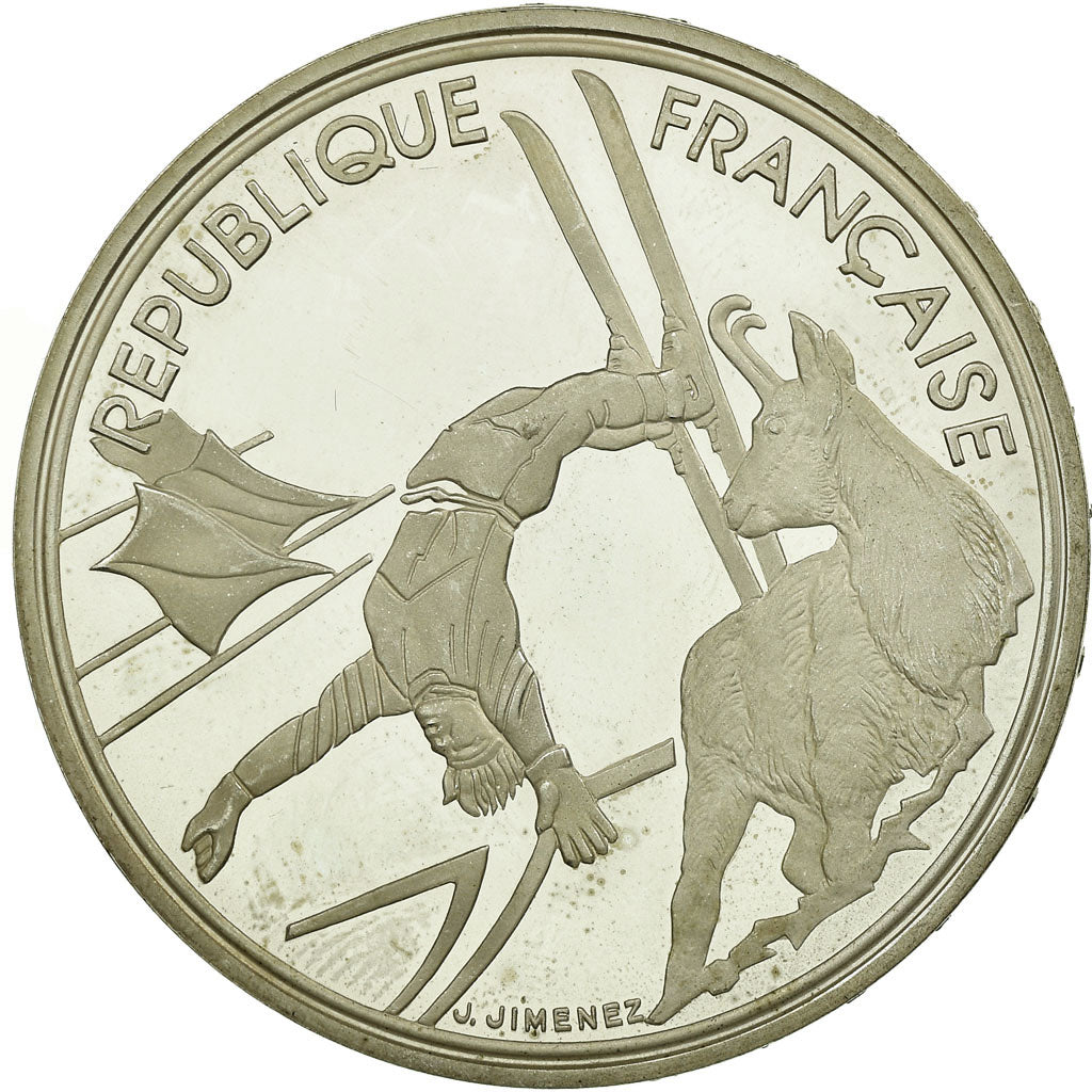 Monnaie, France, 100 Francs, 1990, TTB, Argent, Gadoury:C11, KM:983