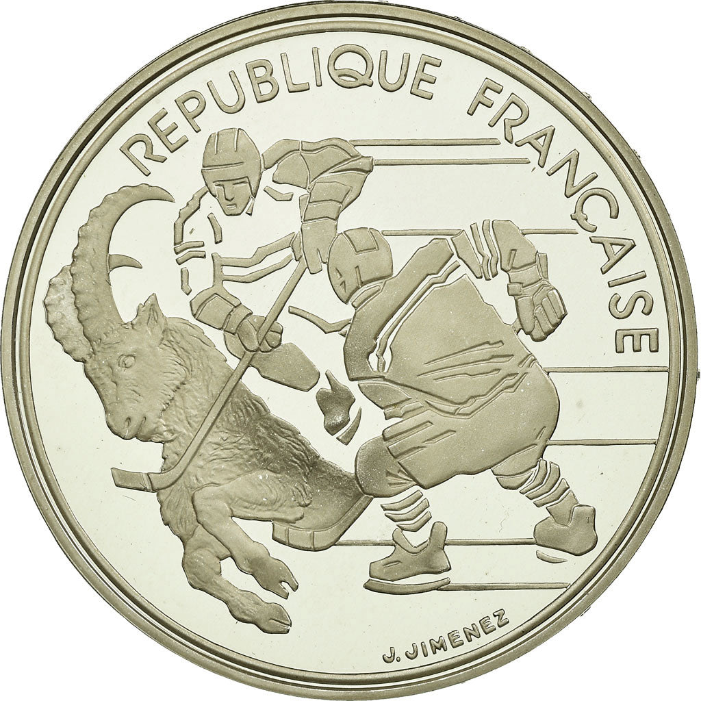 Moneta, Francja, 100 Francs, 1991, MS(65-70), Srebro, KM:993, Gadoury:C16