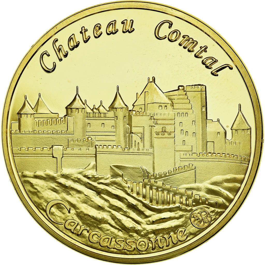Francja, Token, Żeton turystyczny, 11/ Château Comtal - Carcassonne, Undated