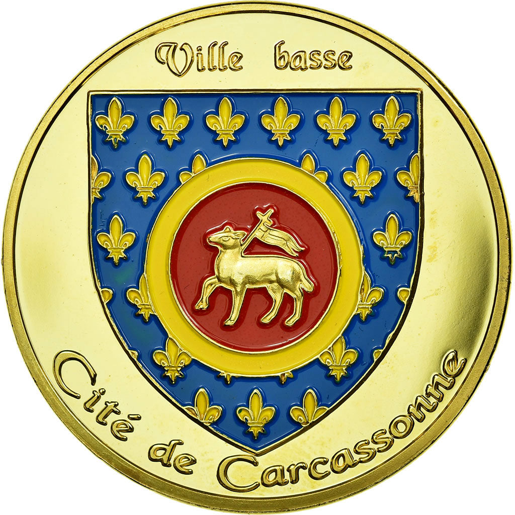 Francja, Token, Żeton turystyczny, 11/ Château Comtal - Carcassonne, Undated