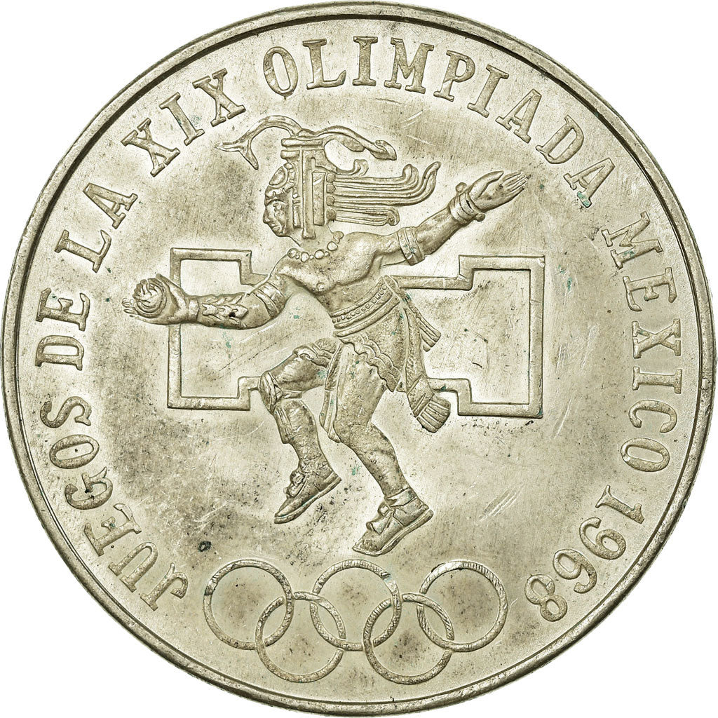 Münze, Mexiko, 25 Pesos, 1968, Mexico City, SS, Silber, KM:479.1
