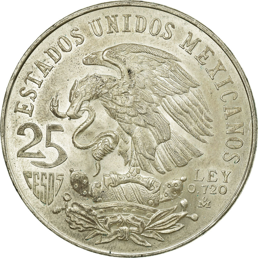 Münze, Mexiko, 25 Pesos, 1968, Mexico City, SS, Silber, KM:479.1