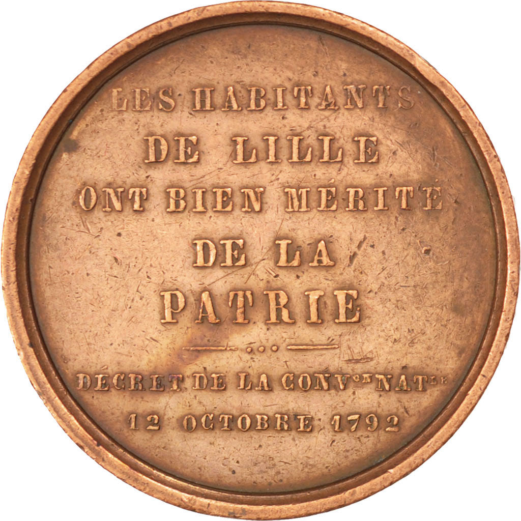 France, Medal, Louis Philippe I, Politics, Society, War, TTB+, Cuivre