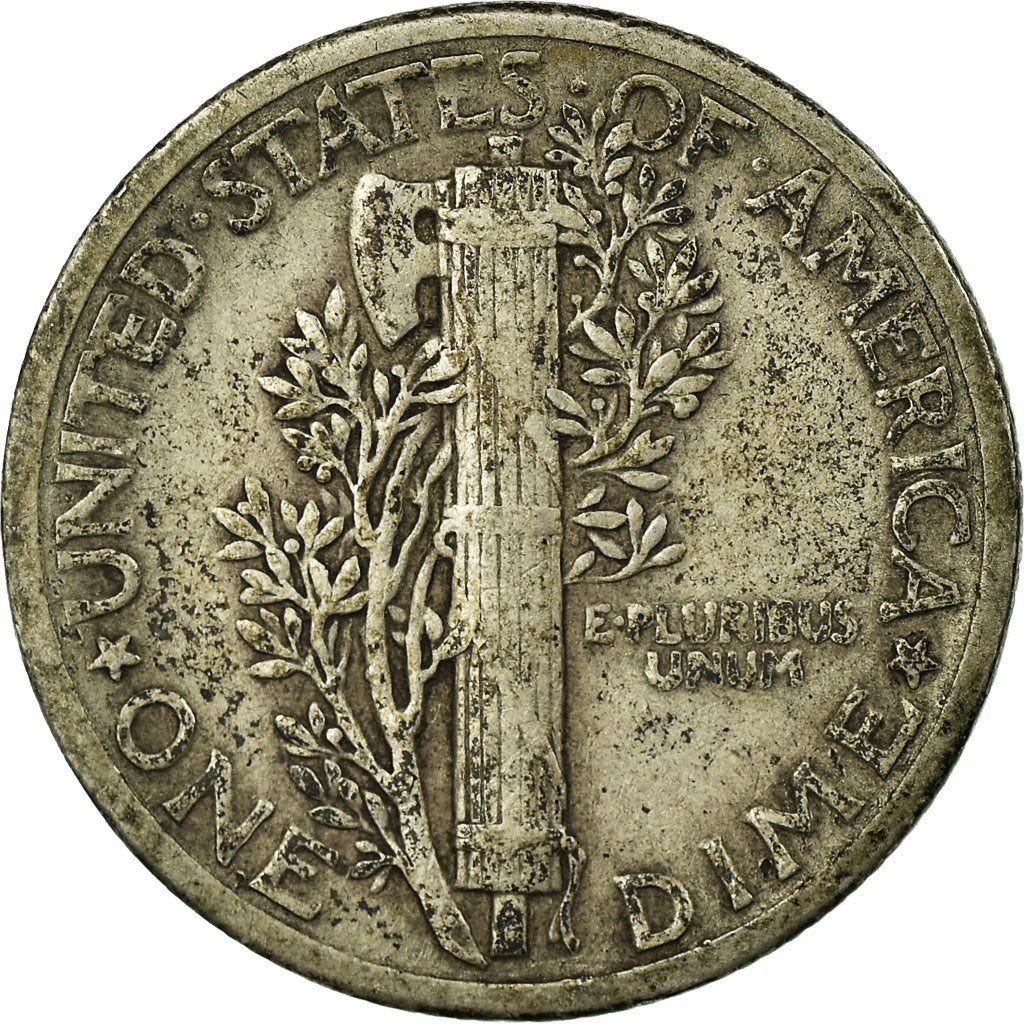 Munten, Verenigde Staten, Mercury Dime, Dime, 1942, U.S. Mint, Philadelphia