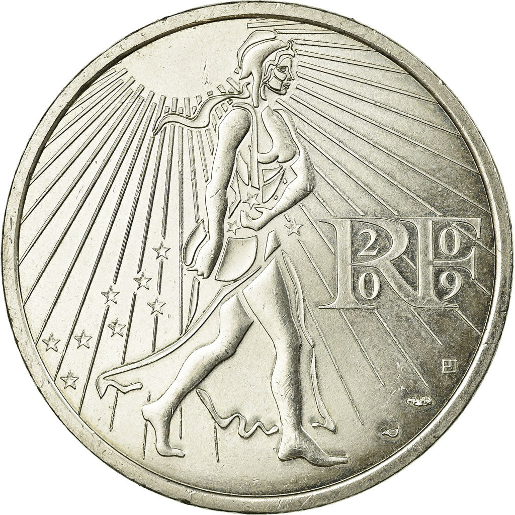 Frankreich, 25 Euro, Semeuse, 2009, UNZ, Silber