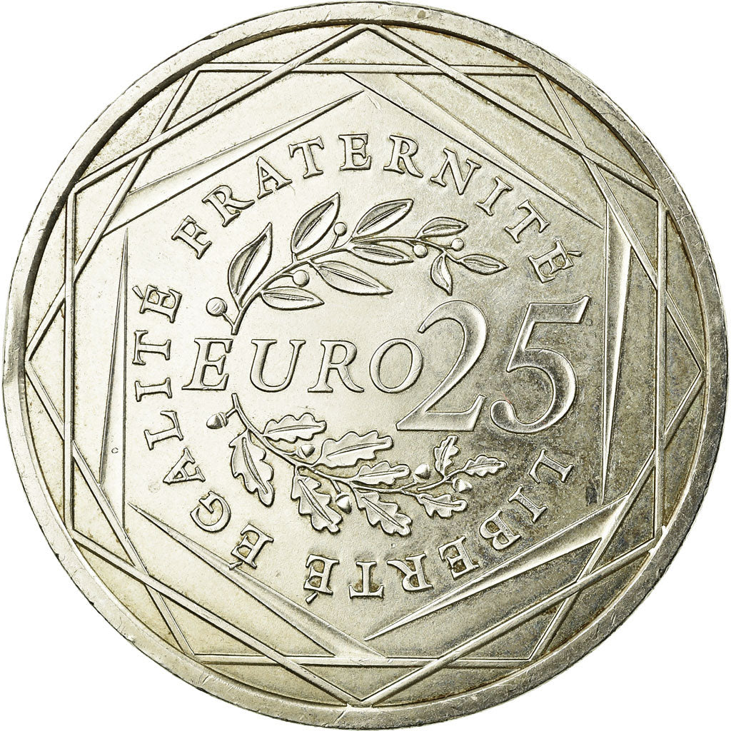 Frankreich, 25 Euro, Semeuse, 2009, UNZ, Silber