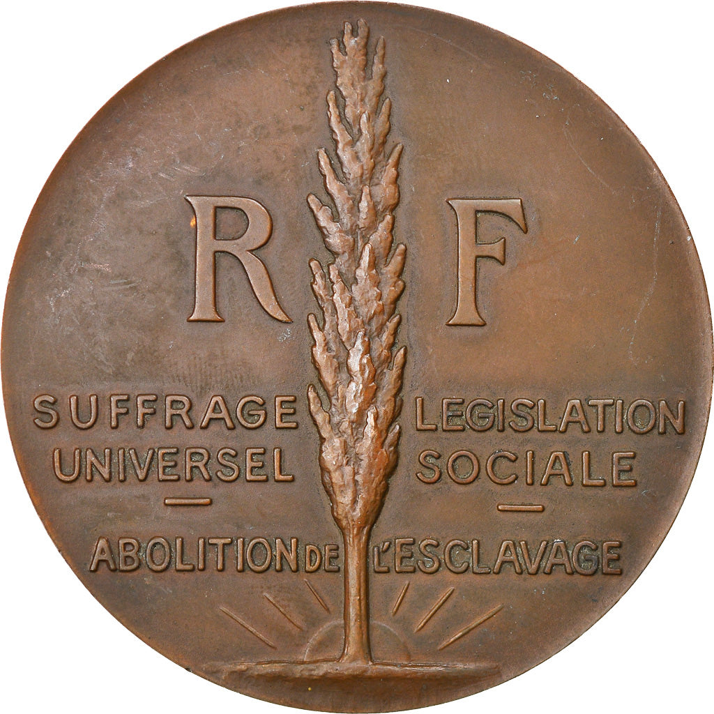 France, Médaille, Centenaire de l'Abolition de l'Esclavage, 1948, Bazor, SUP+