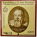 San Marino, 2 Euro, Galileo Galilei, 2005, Rome, Bi-Metallic, MS(65-70)