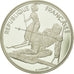 Moneta, Francja, Slalom skiers, 100 Francs, 1990, MS(65-70), Srebro, KM:984
