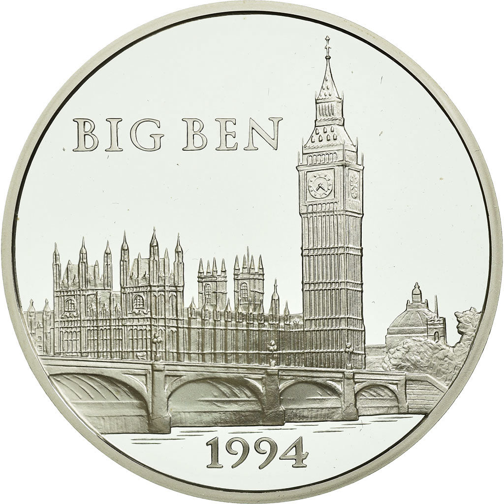 Moneta, Francia, Big Ben, 100 Francs-15 Ecus, 1994, FDC, Argento, KM:1070