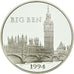 Coin, France, Big Ben, 100 Francs-15 Ecus, 1994, MS(65-70), Silver, KM:1070