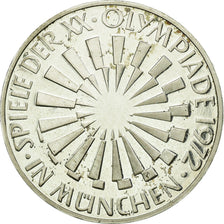 Coin, GERMANY - FEDERAL REPUBLIC, 10 Mark, 1972, Munich, AU(55-58), Silver