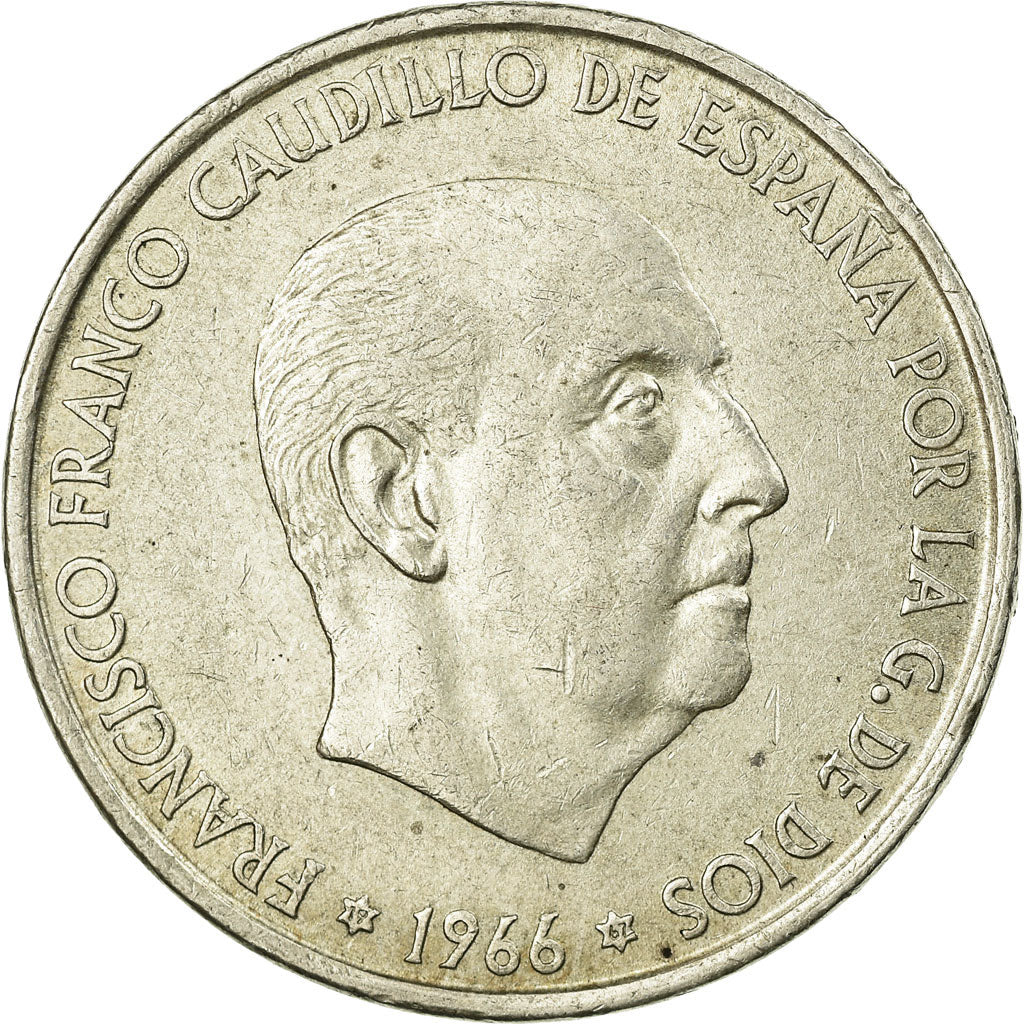 Moneta, Spagna, Caudillo and regent, 100 Pesetas, 1967, Madrid, BB, Argento
