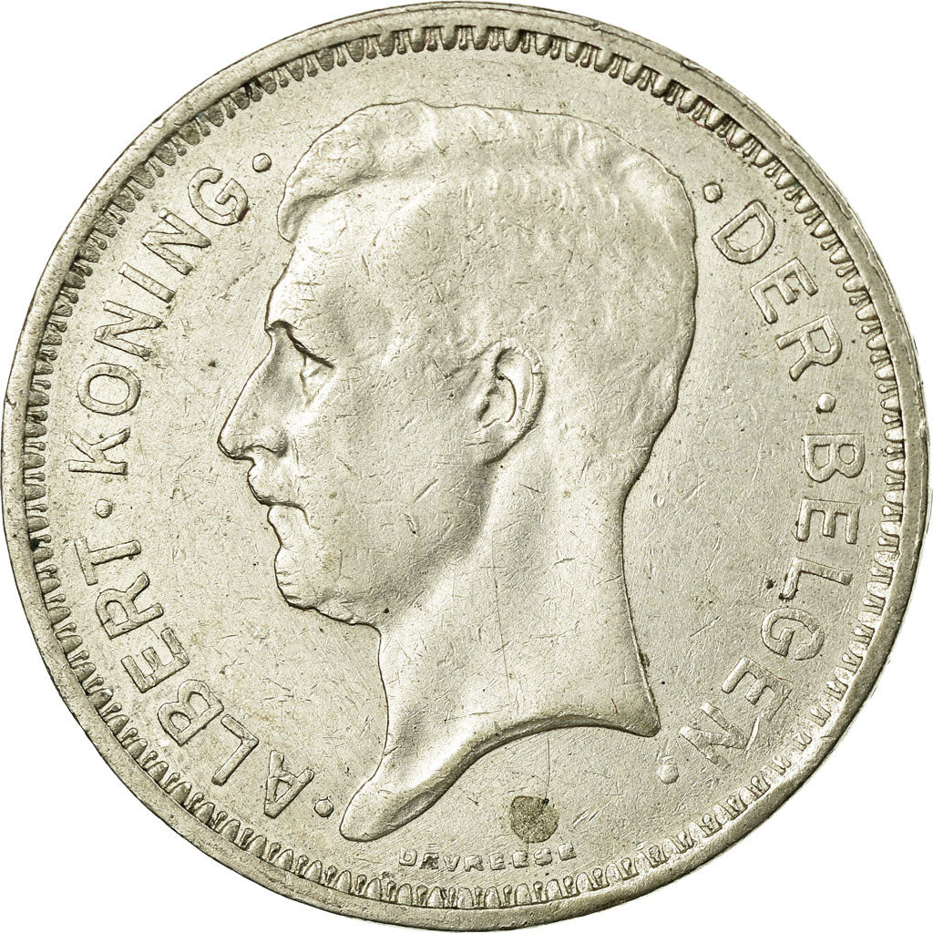 Coin, Belgium, 20 Francs, 20 Frank, 1934, EF(40-45), Silver, KM:104.1
