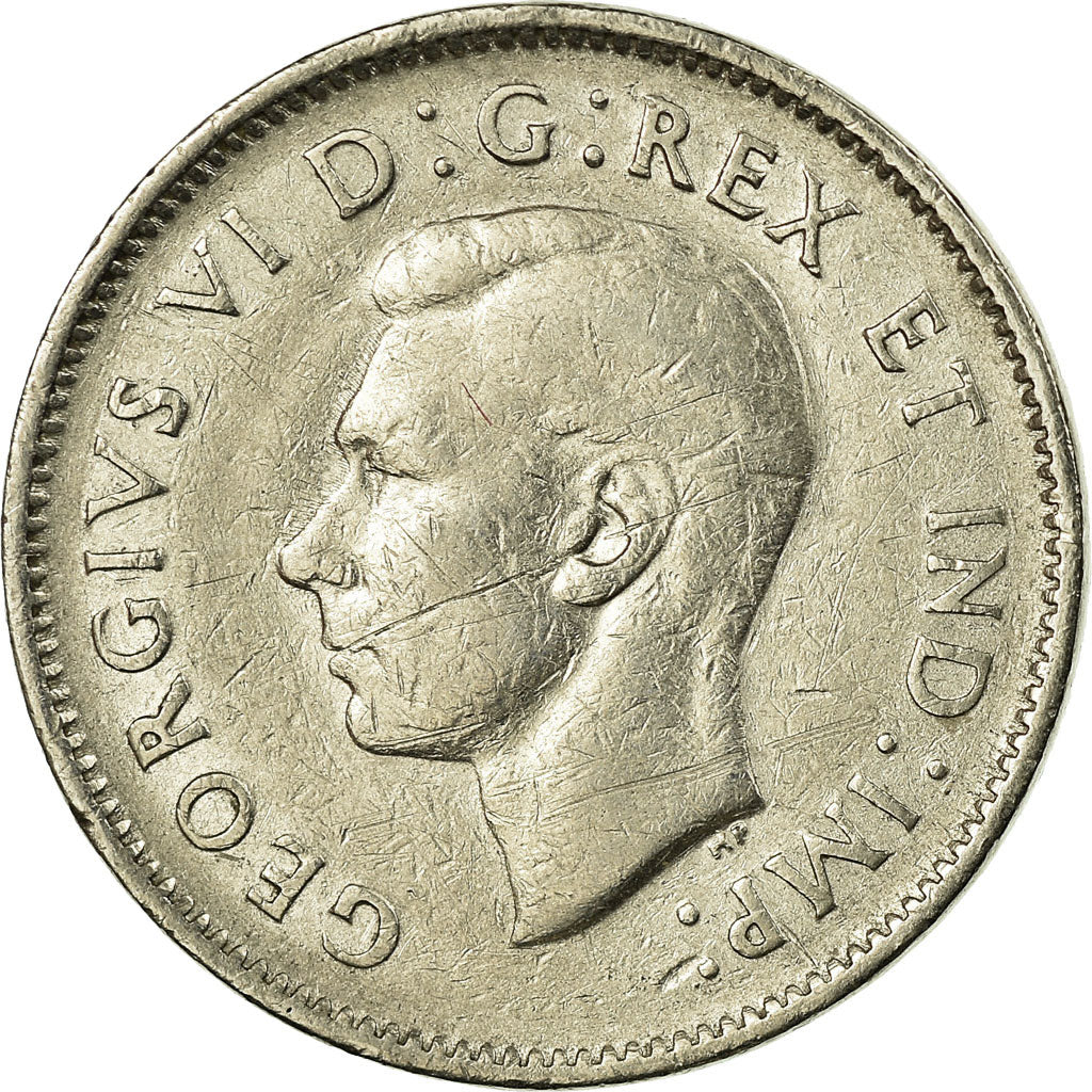 Moneda, Canadá, George VI, 5 Cents, 1937, Royal Canadian Mint, Ottawa, MBC
