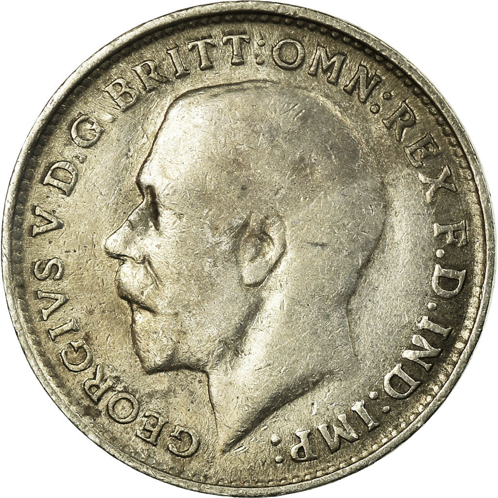 Coin, Great Britain, George V, 3 Pence, 1919, VF(30-35), Silver, KM:813