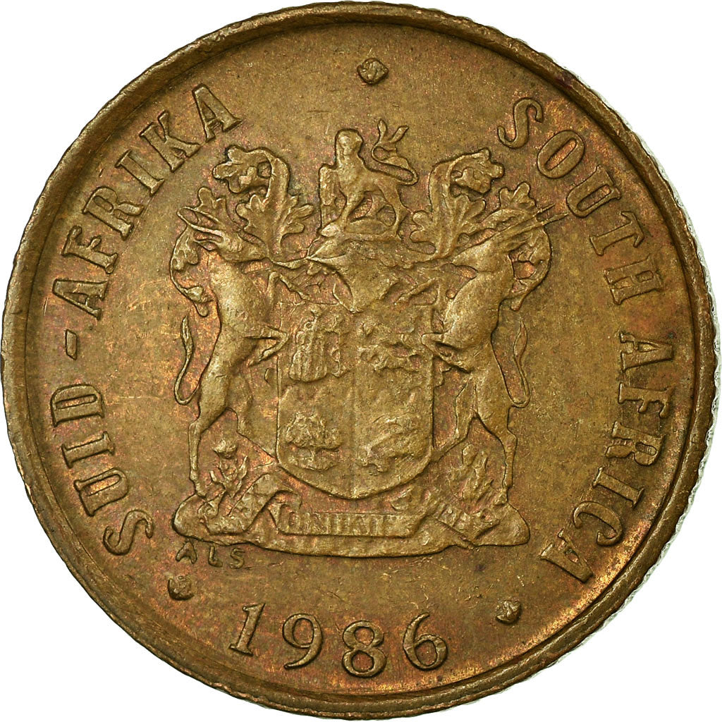 Moneta, Południowa Afryka, Cent, 1986, EF(40-45), Bronze, KM:82