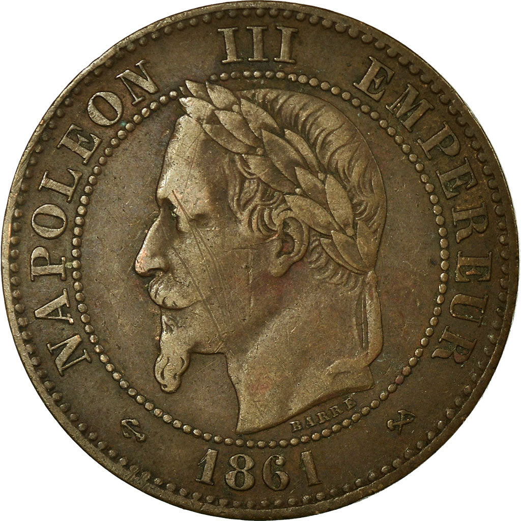 Coin, France, Napoleon III, Napoléon III, 2 Centimes, 1861, Bordeaux