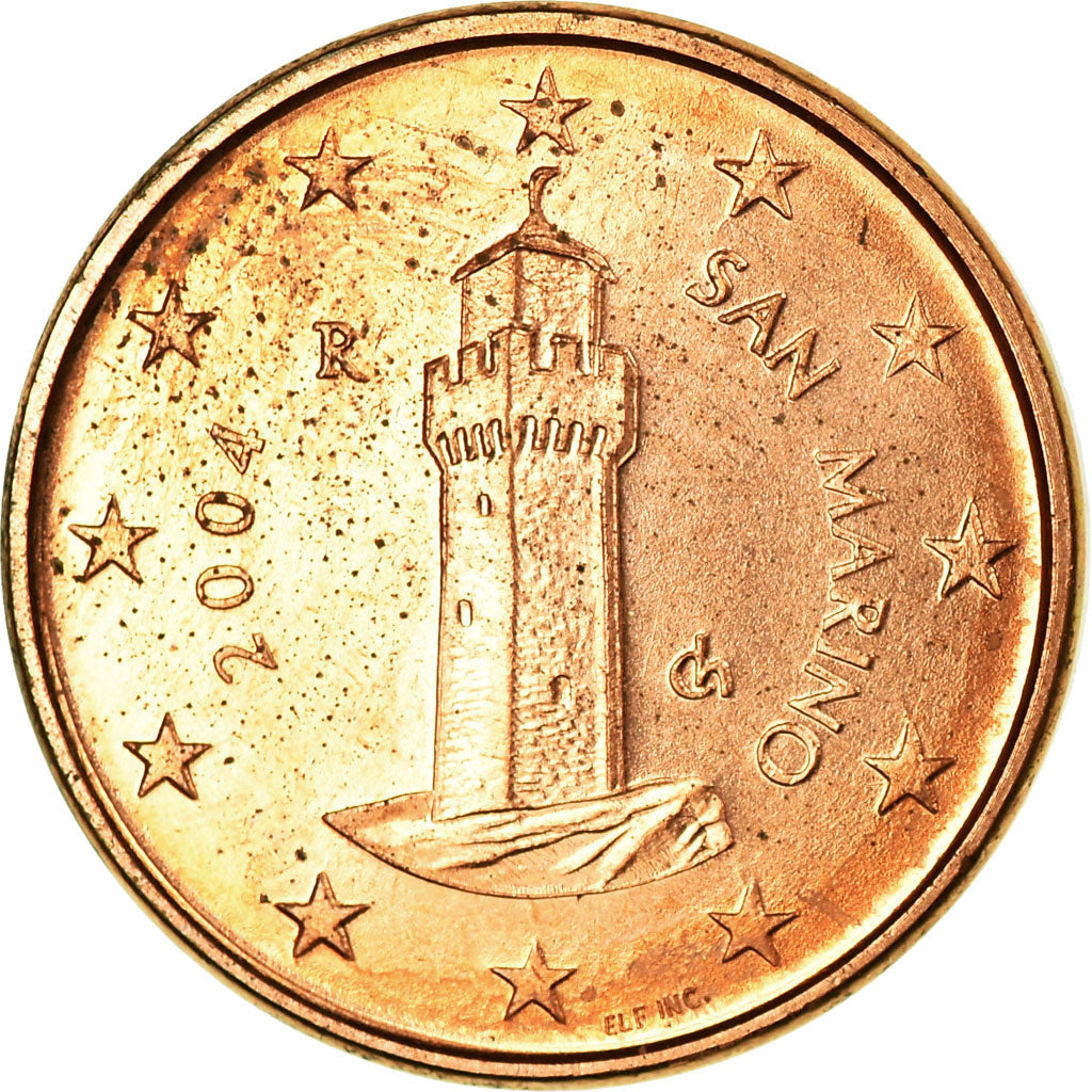 San Marino, Euro Cent, 2004, VF(30-35), Copper Plated Steel, KM:440