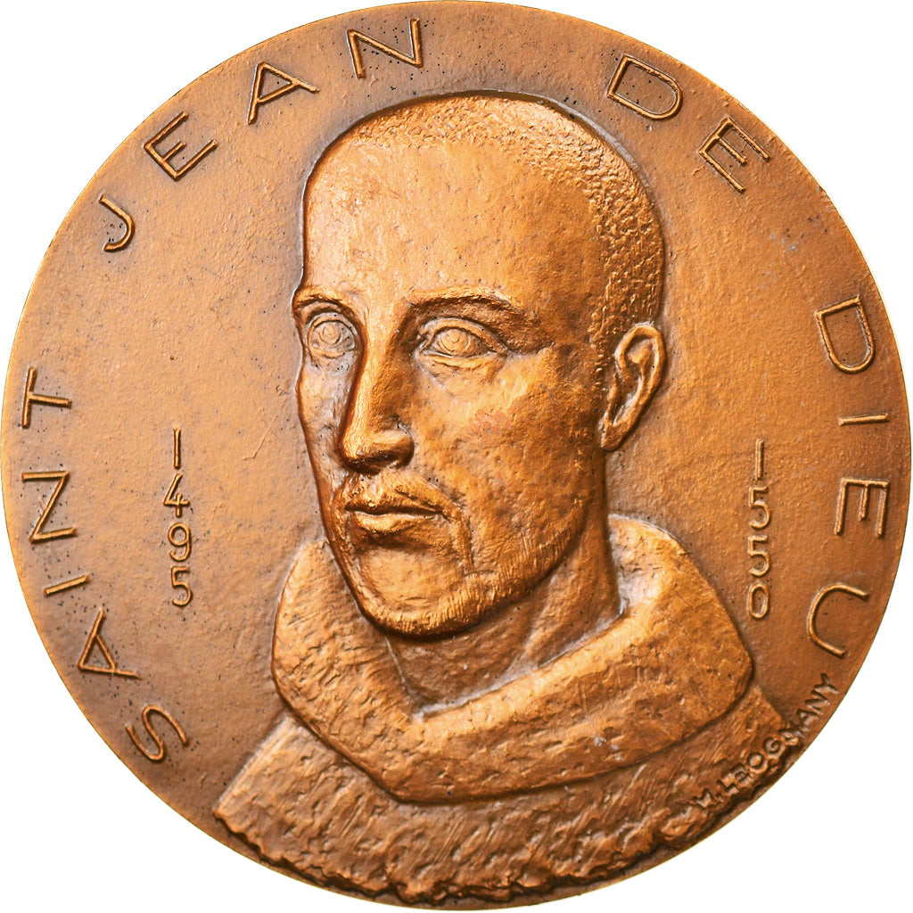 France, Médaille, Saint Jean de Dieu, Religions & beliefs, 1981, Leognany, SUP