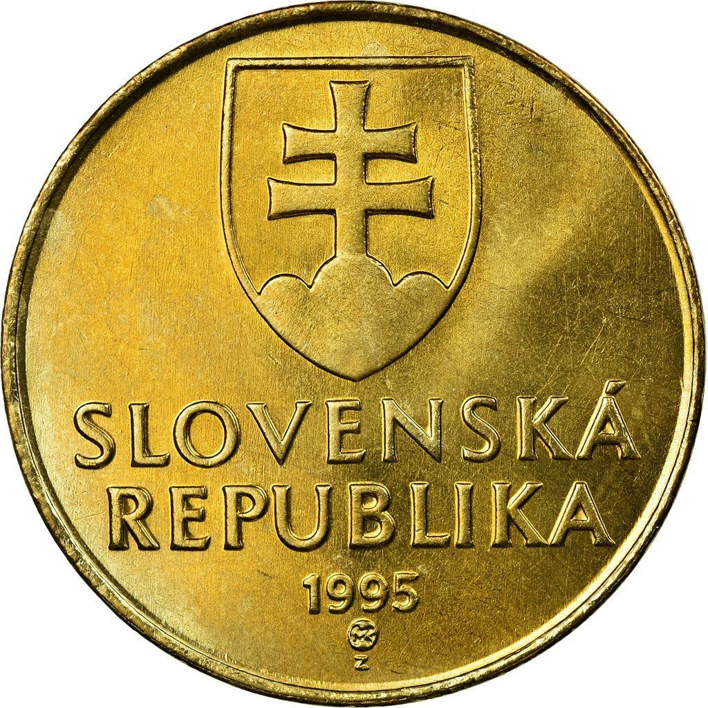 Monnaie, Slovaquie, 10 Koruna, 1995, SPL, Aluminum-Bronze, KM:11