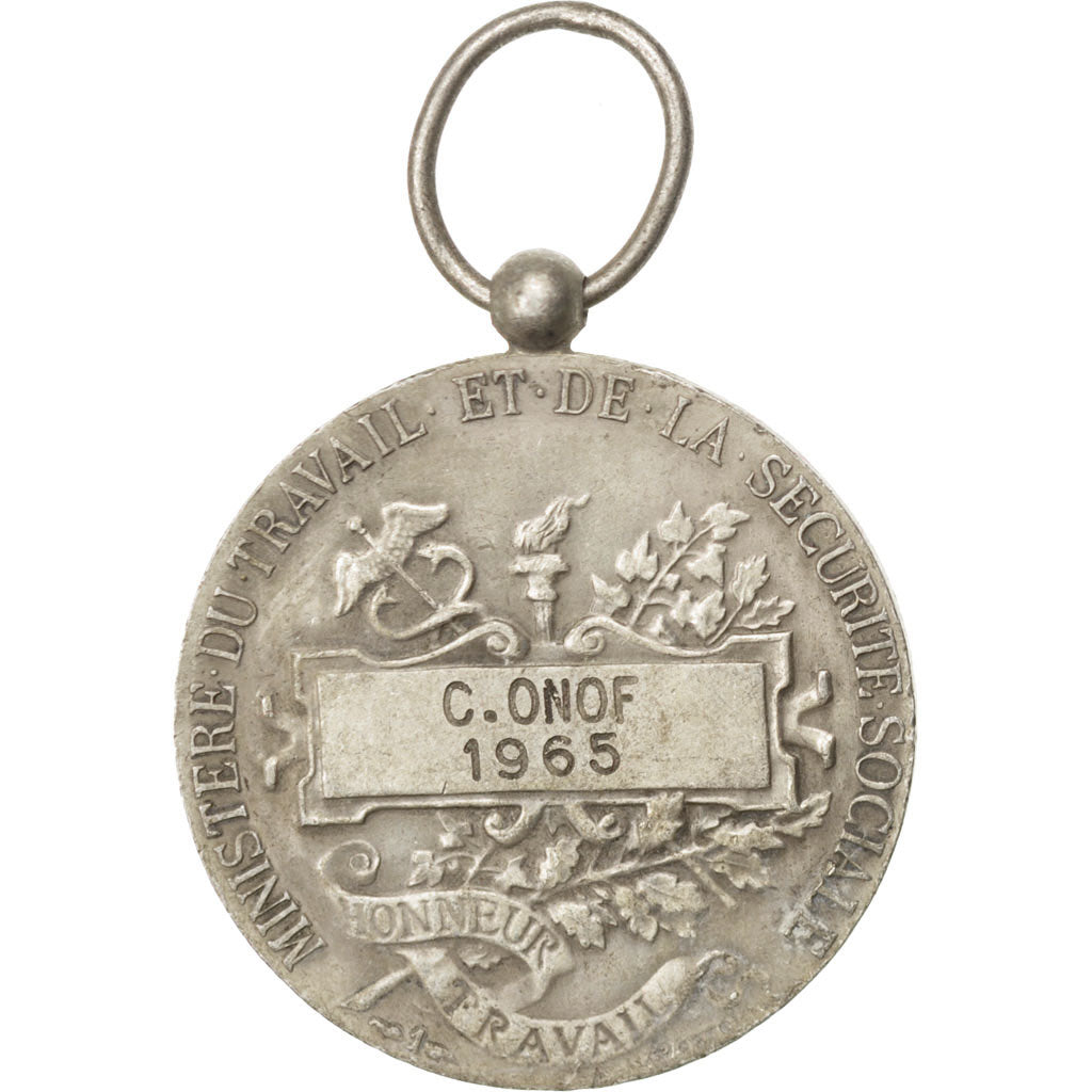 Frankrijk, Medal, French Fifth Republic, Politics, Society, War, ZF+, Zilver