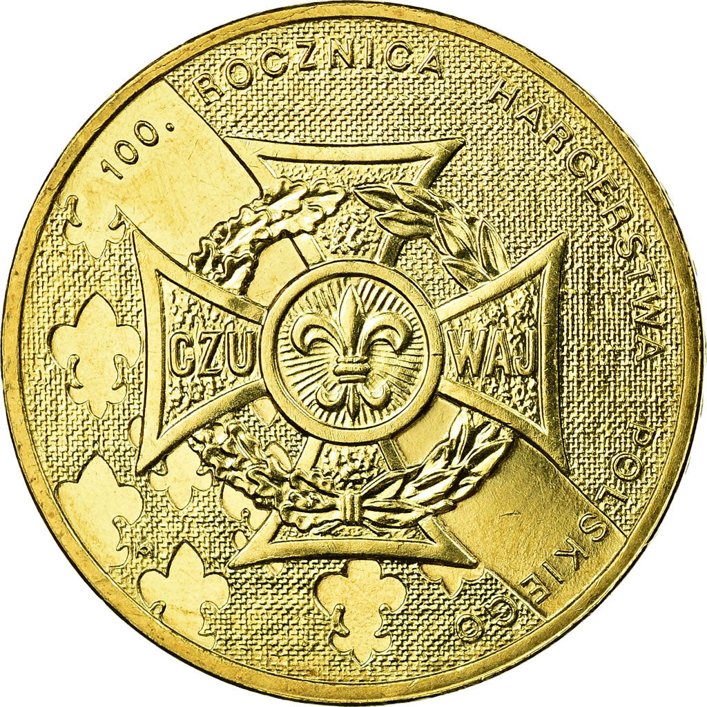 Coin, Poland, 2 Zlote, 2010, Warsaw, MS(63), Brass, KM:725