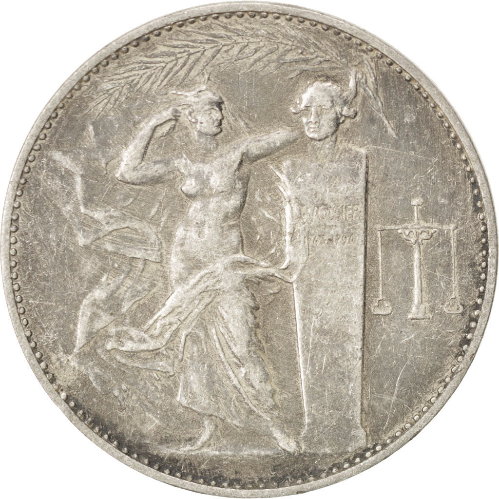 Frankreich, Medal, French Fourth Republic, Business & industry, SS, Silber