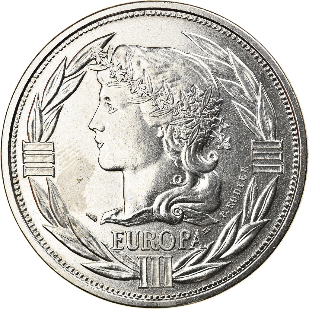 Francja, Medal, Ecu Europa, Marianne, Polityka, społeczeństwo, wojna, 1991