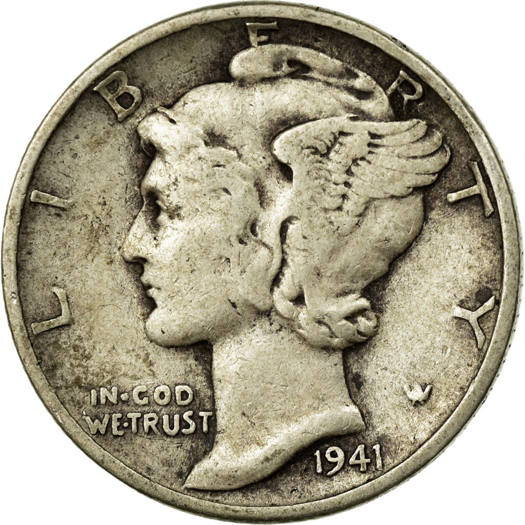 Munten, Verenigde Staten, Mercury Dime, Dime, 1941, U.S. Mint, Philadelphia, FR