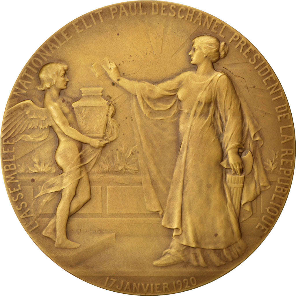 Frankreich, Medal, French Third Republic, Politics, Society, War, Deschamps, VZ