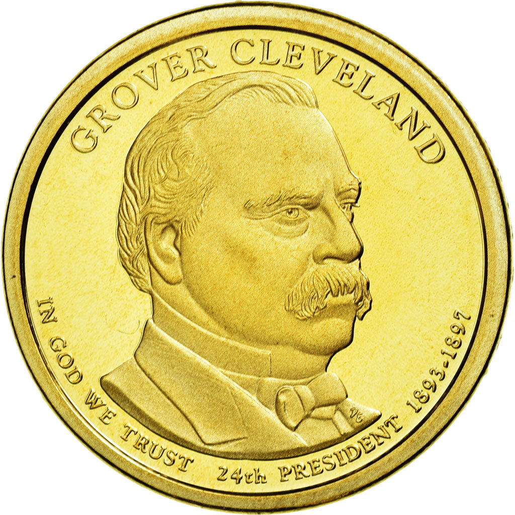 Coin, United States, Dollar, 2012, U.S. Mint, Grover Cleveland, MS(63)