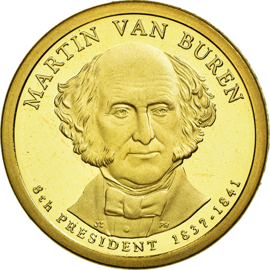 Coin, United States, Dollar, 2008, U.S. Mint, Martin Van Buren, MS(63)