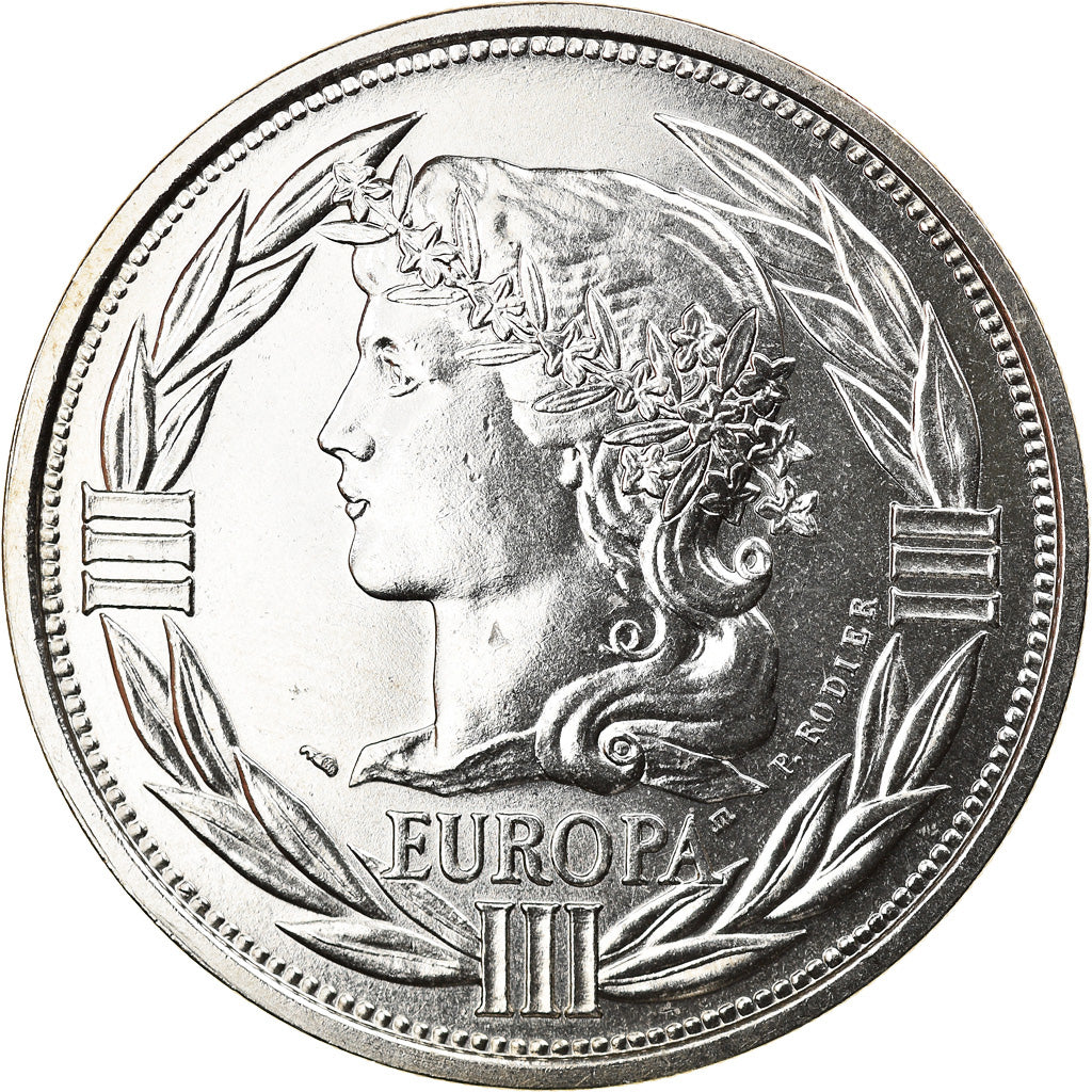 France, Medal, Ecu Europa, Marianne, Politics, Society, War, 1989, Rodier