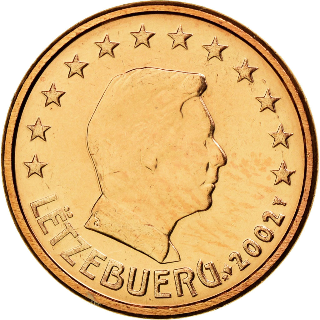 Luxembourg, Euro Cent, 2002, MS(63), Copper Plated Steel, KM:75