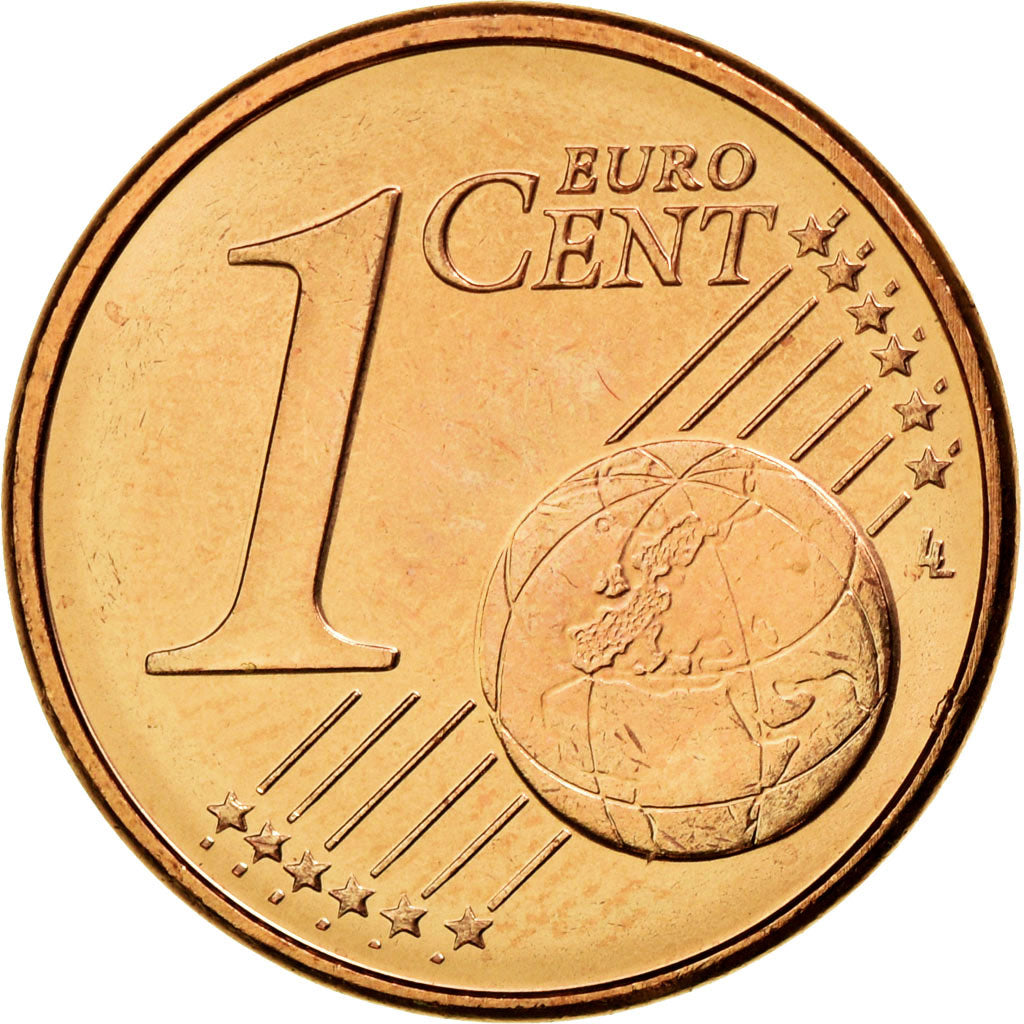 Luxembourg, Euro Cent, 2002, MS(63), Copper Plated Steel, KM:75