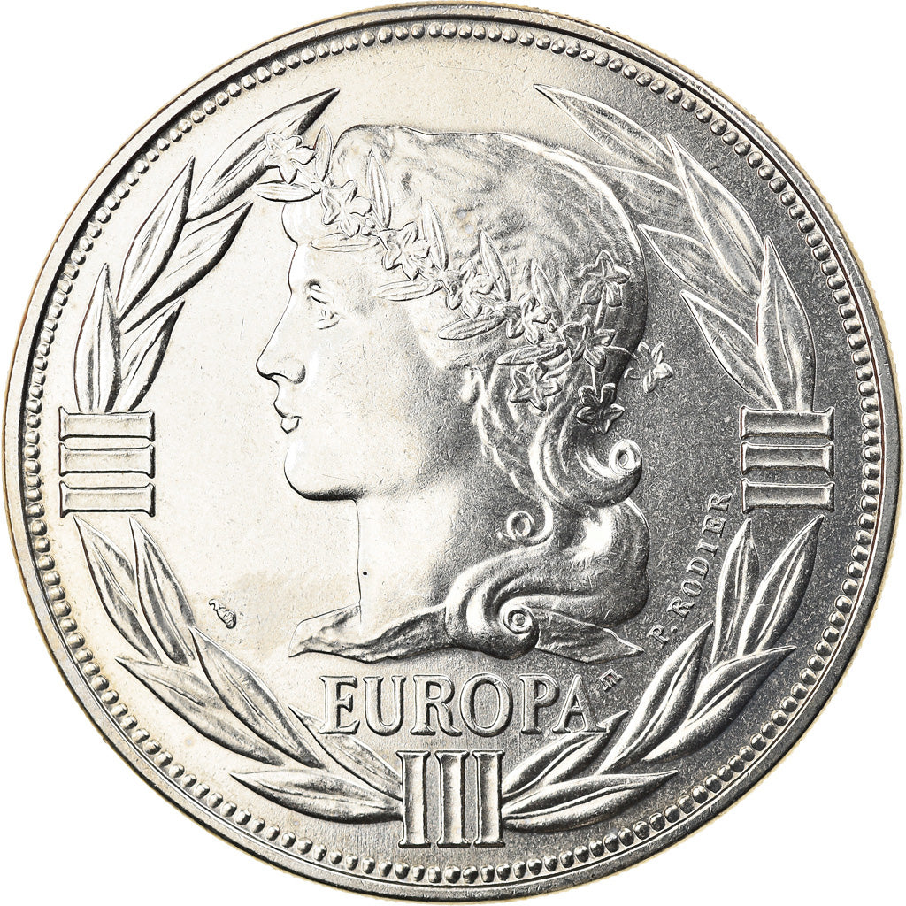 France, Medal, Ecu Europa, Marianne, Politics, Society, War, 1987, Rodier