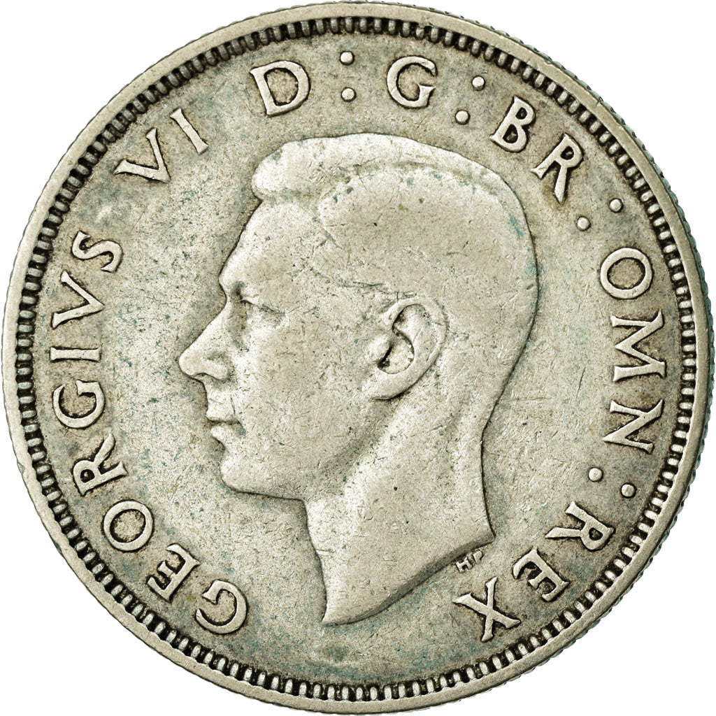 Moeda, Grã-Bretanha, George VI, Florin, Two Shillings, 1939, EF(40-45), Prata