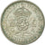 Munten, Groot Bretagne, George VI, Florin, Two Shillings, 1945, ZF, Zilver