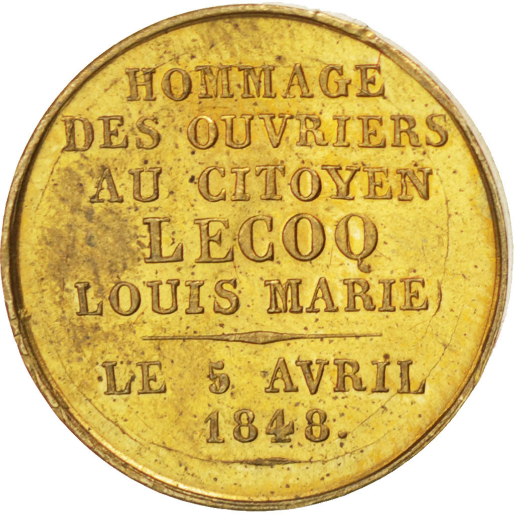 France, Medal, French Second Republic, Politics, Society, War, TTB+, Laiton