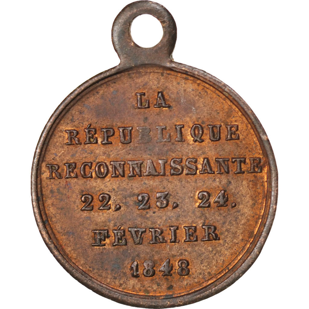 France, Medal, French Second Republic, Politics, Society, War, AU(55-58), Copper