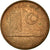 Moneda, Malasia, Sen, 1967, Franklin Mint, MBC, Bronce, KM:1