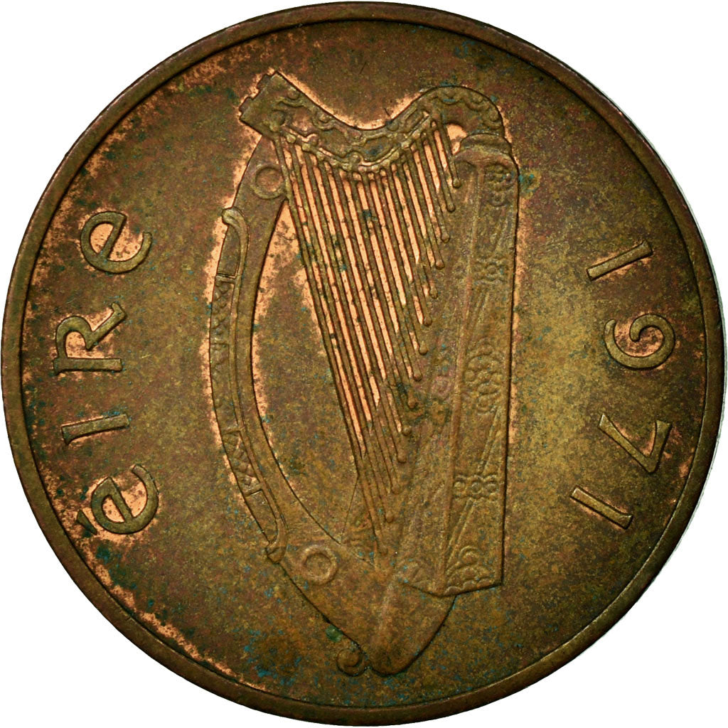 Coin, IRELAND REPUBLIC, Penny, 1971, VF(30-35), Bronze, KM:20