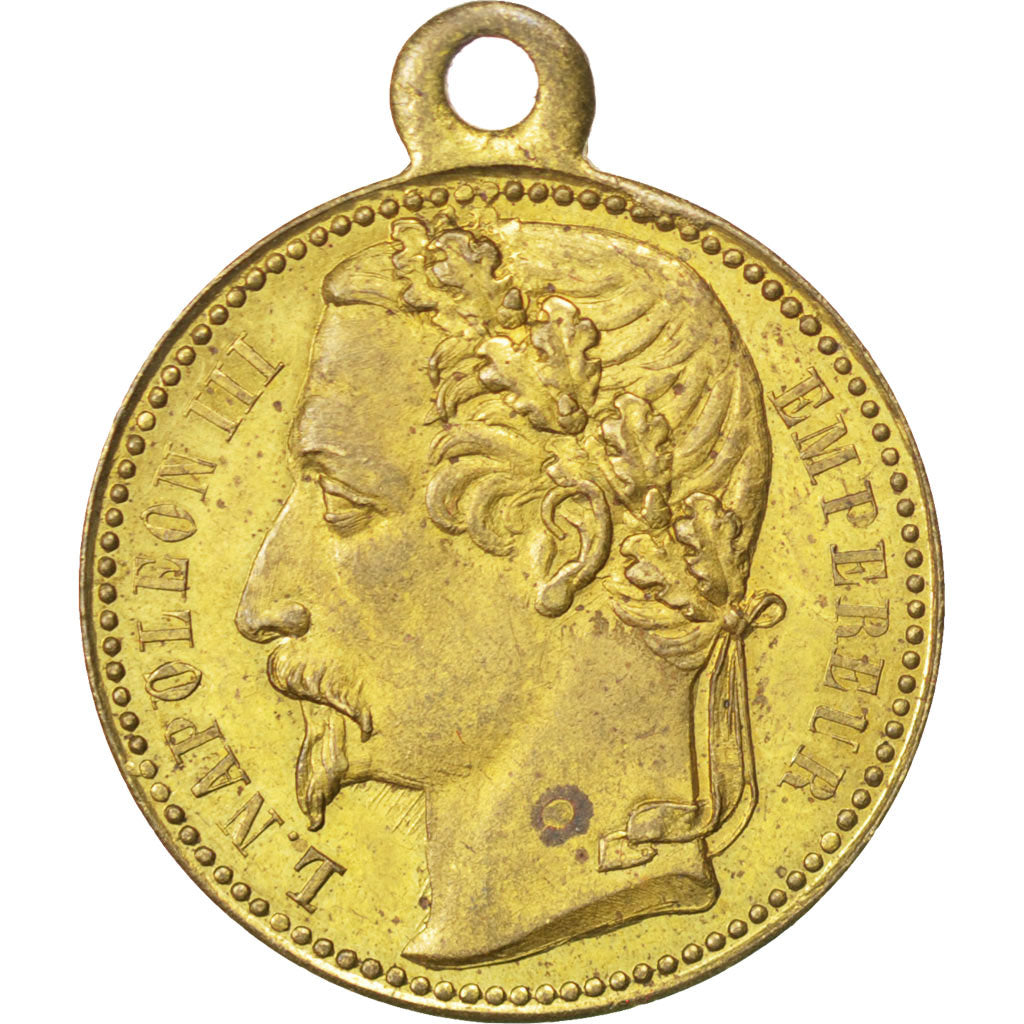 France, Medal, Second French Empire, History, AU(55-58), Brass