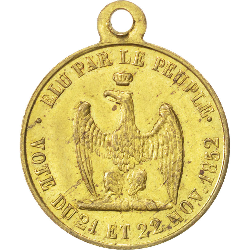 France, Medal, Second French Empire, History, AU(55-58), Brass